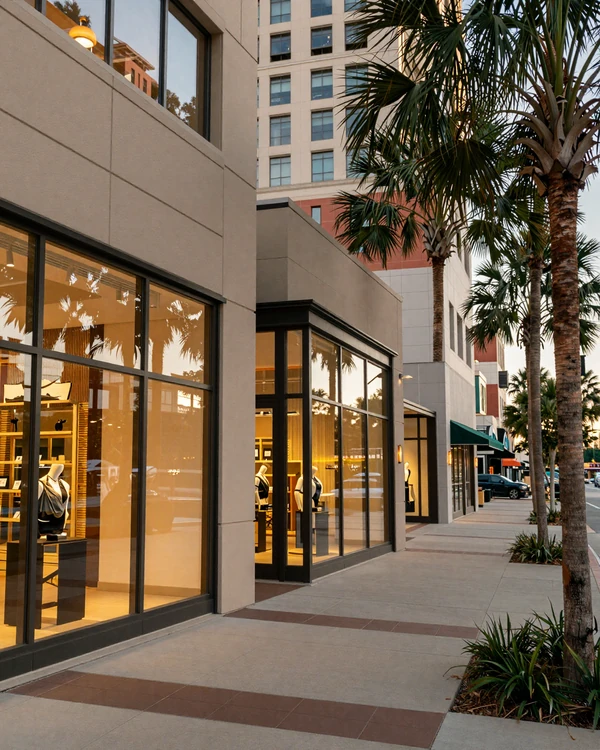 Buckhead Atlanta luxury retail district on Lenox Road