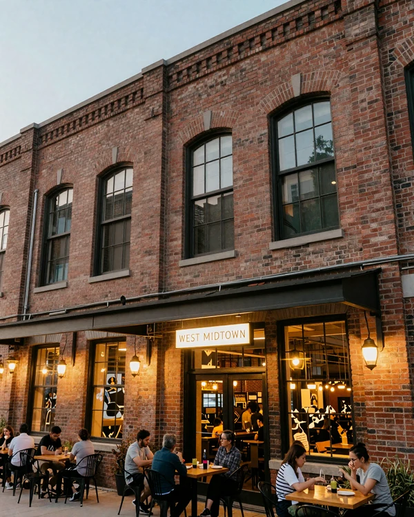 West Midtown Atlanta industrial loft conversion district